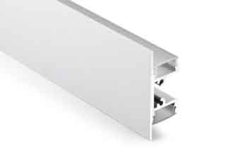 Wall rail for LED strip