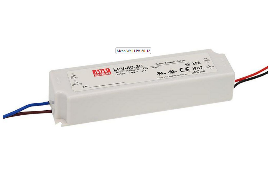 Power supply for LED strips