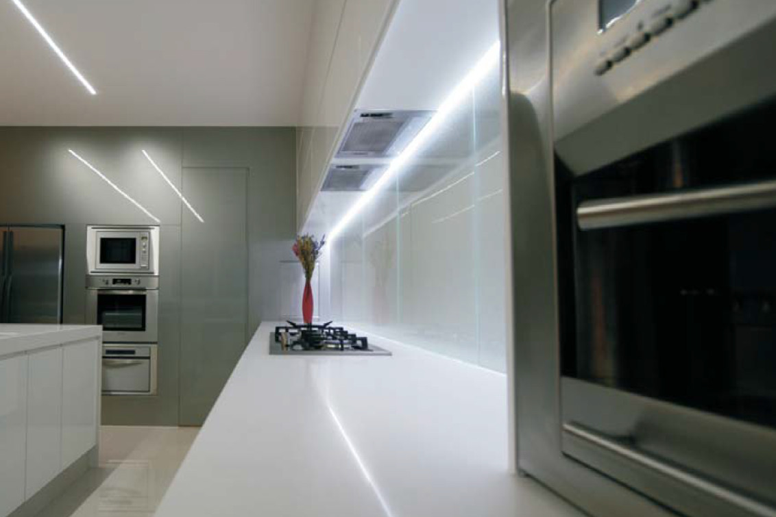 LED strip with medium-intensity lighting