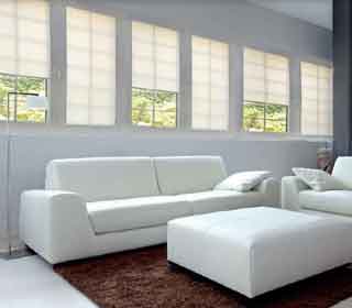 12V IHC Roller blinds in the living room